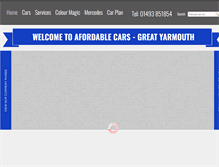 Tablet Screenshot of afordablecars.co.uk